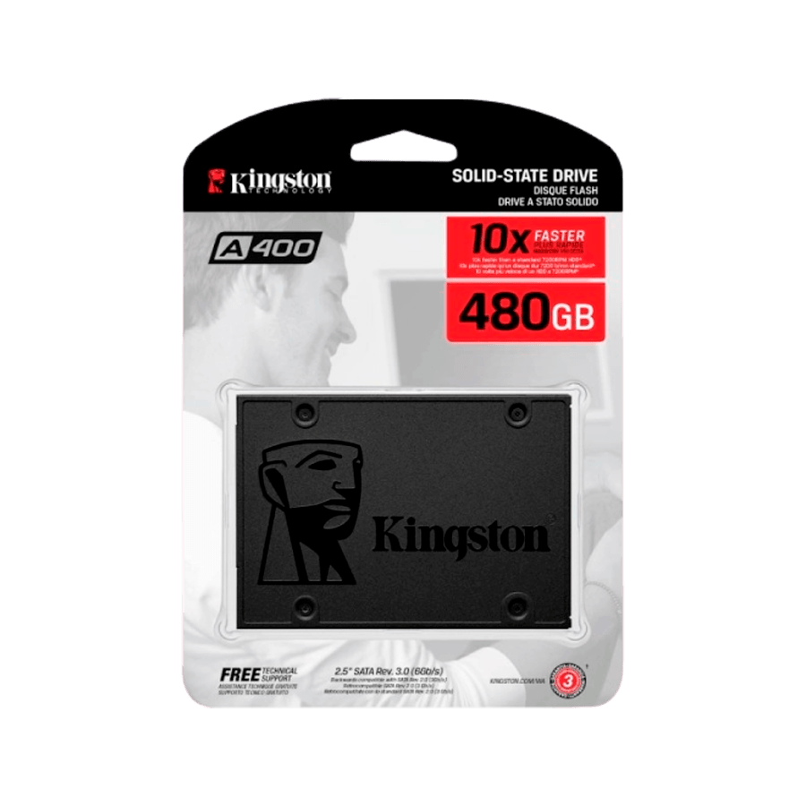 Kingston A400 – SSD 2,5″ Sata – 480 GB | Aslan Uruguay