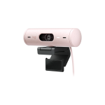 Webcam Logitech BRIO 500 FULL HD - ROSE - Aslan Store Uruguay